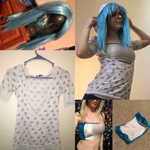 Anime styled Gogo/Raver/Kandi Kid outfit